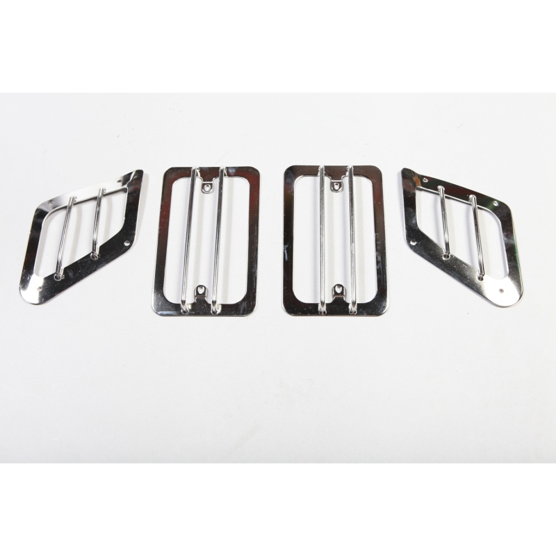 Jeep Wrangler Light Guards - Front - Rugged Ridge - Euro Guard - Stainless Steel - `97-`06